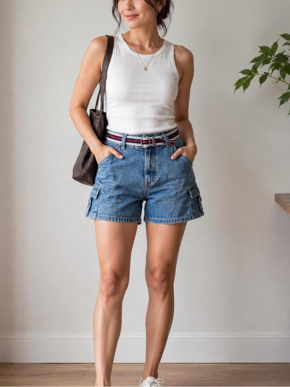 Riders Women’s Y2K Denim Cargo Shorts 6M